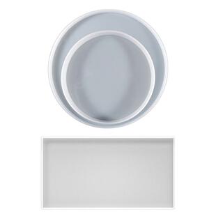 水晶胶河流桌模具茶几台几长方形圆形树脂桌子矽胶模具diy摆台