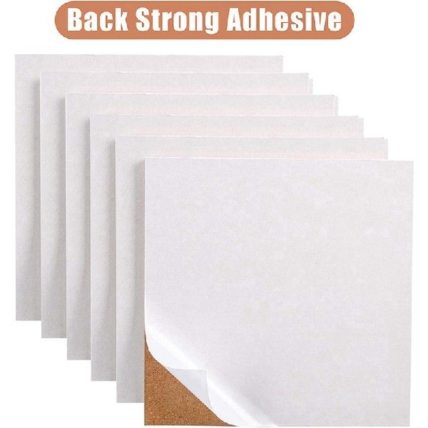 Cork Board 1.27Cm Thick Square Bulletin Board Cork Tile