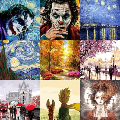 .Painting By Numbers DIY Paint By Number Home Room Decoratio