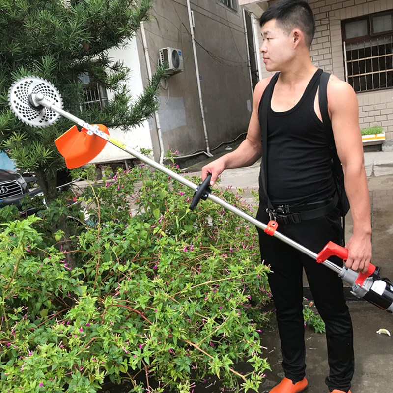 速发背负式农用除草机动草机电割大功率充电式打草神开荒收割机器