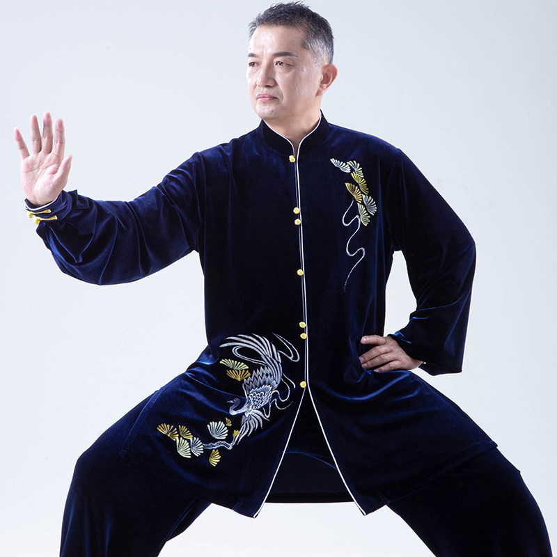 速发太极服南春绒秋冬加厚韩刺绣花太极拳功练服新款服装