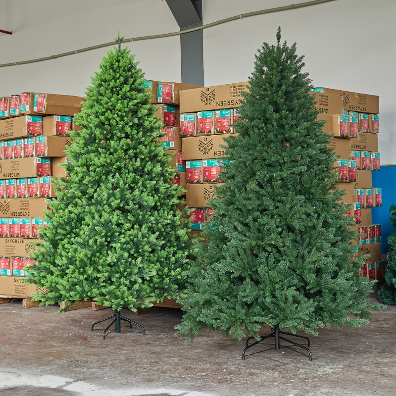 速发圣诞树纯pe2024新款用家摆密风圣诞节装饰品大型创意加件