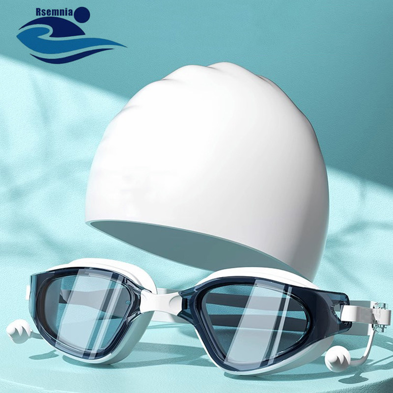 速发RSE镜IA泳镜高清防泳防水男款大框除雾雾M成人近视游泳款