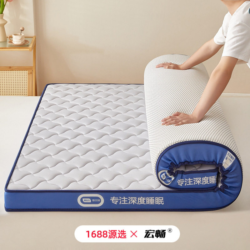 5D透气牛奶丝乳胶海绵床垫家用软垫简约高回弹租房学生宿舍垫子