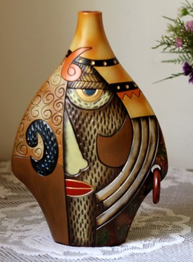 云南特色手工艺品陶瓷花瓶客厅多宝阁餐柜酒柜装饰品摆件个性礼品