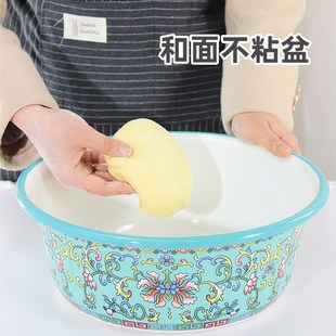 特厚搪瓷盆和面盆揉面盆炖汤盆洗菜盆米酒盆发酵盆汤碗凉拌菜盆