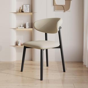 酒店商务靠背餐桌椅凳子 实木餐椅家用现代轻奢餐厅椅北欧简约风格