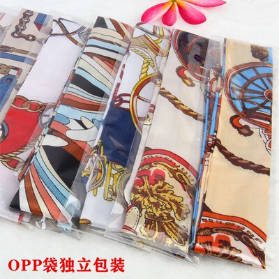 丝巾长条丝巾细窄方巾发带飘带