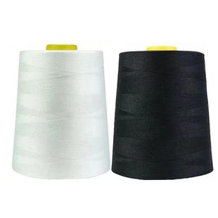 402缝纫机线大卷宝塔线平车线大卷高速1公斤402黑白线缝纫线大卷