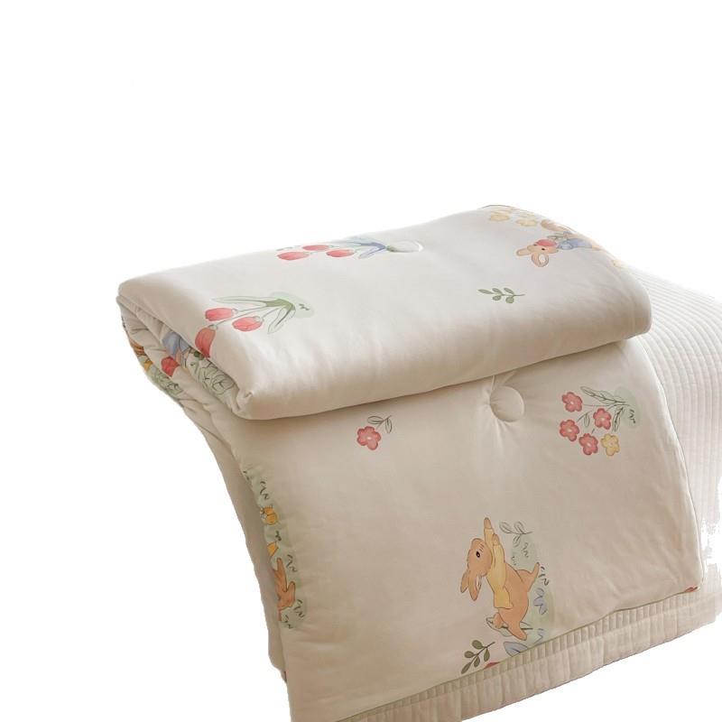 A大豆纤维针织棉158夏薄夏凉被可日机洗夏季儿童被子春秋空调款被