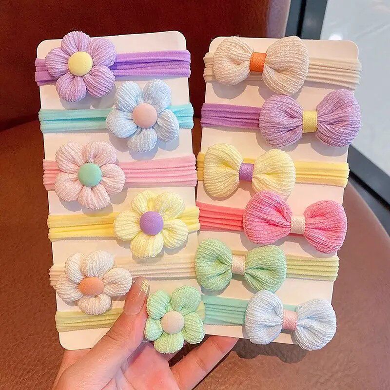 女童可爱不伤发毛巾圈发绳
