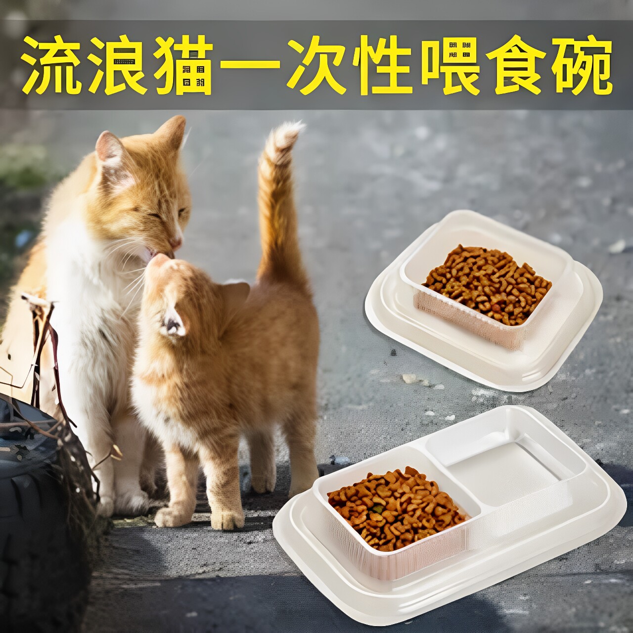 流浪猫户外喂食器防蚂蚁一次性