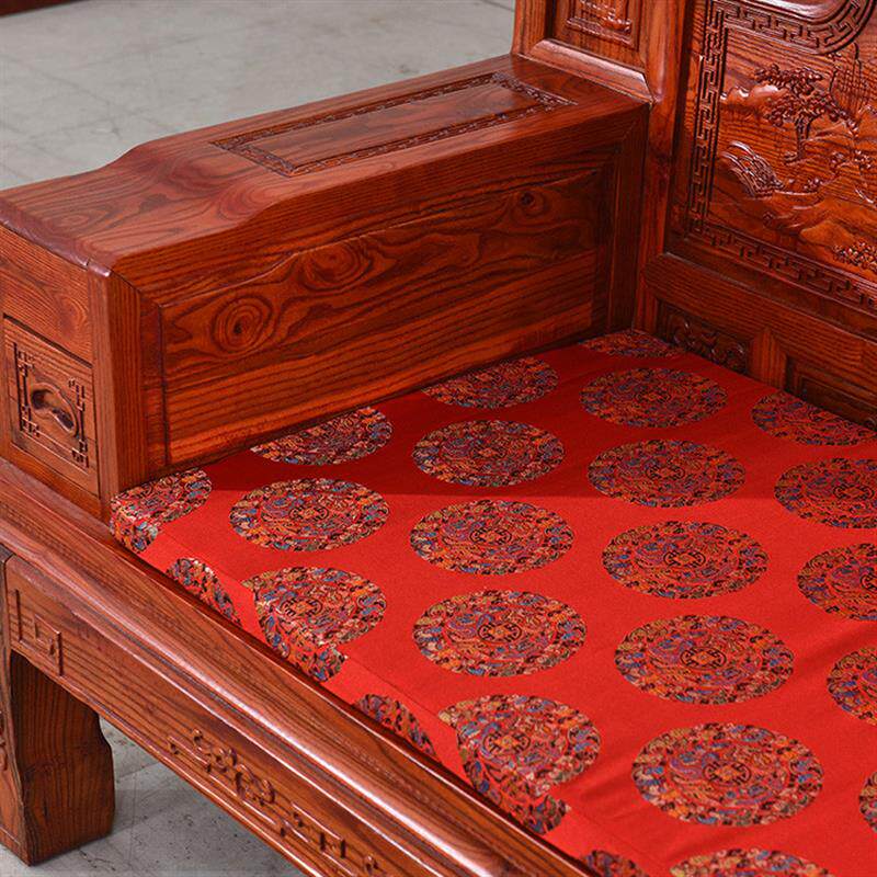 定做仿古实木中式古典红木家具沙发坐垫绸缎椅垫宫廷象头飘窗坐垫