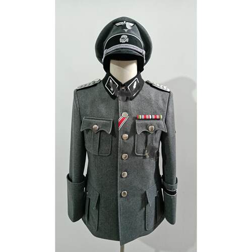 COS影视德国防x军装风格低彷毛呢制服