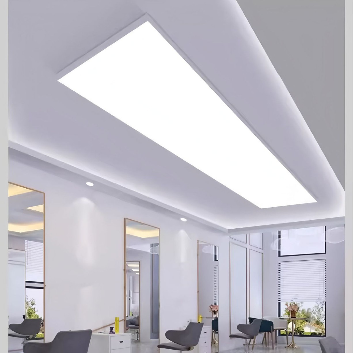 理发店美发店专用超亮补光灯吊顶嵌入式商用灯具造型可选择