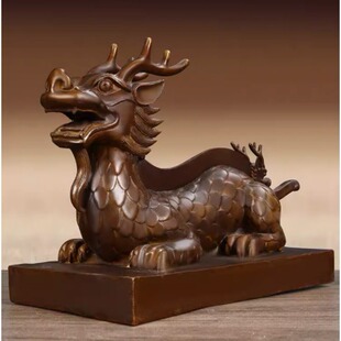 仿古铜龙头铡刀铜摆件影视剧道具装饰品工艺品包青天廉政龙头铡