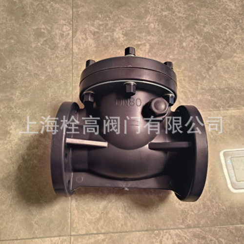 UPVC/PPR/FRPP/PPH法兰塑料旋启式止回阀H44X-10S工业法兰止回阀
