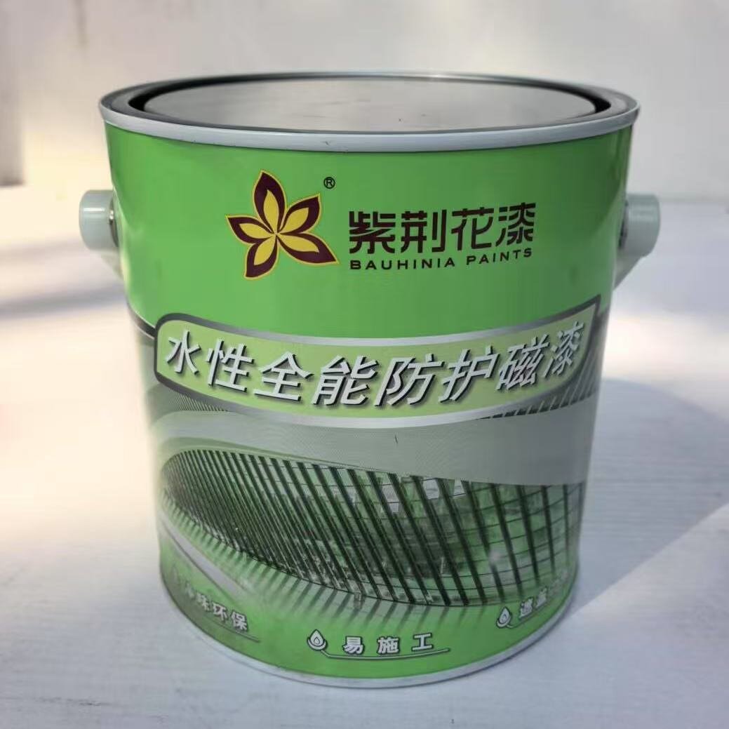 紫荆花水性全能防护磁漆金属防锈漆家具铁木门栏杆钢结构油漆