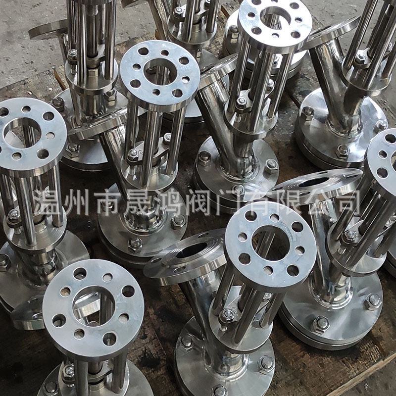 气动放料阀反应釜罐底阀上展式法兰截止阀法兰304结晶釜内外抛光