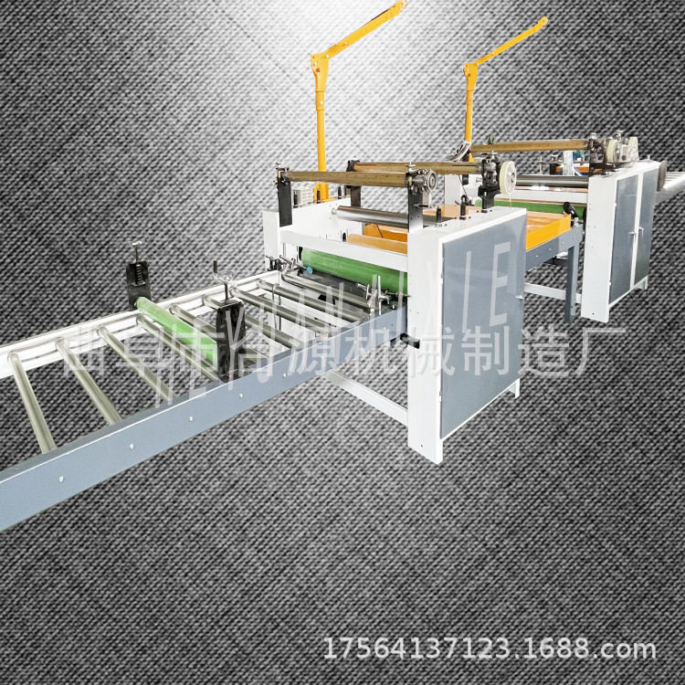 铁皮粘膜机 双面自动断膜铝板不锈钢板覆膜机 背胶pe保护膜贴膜机