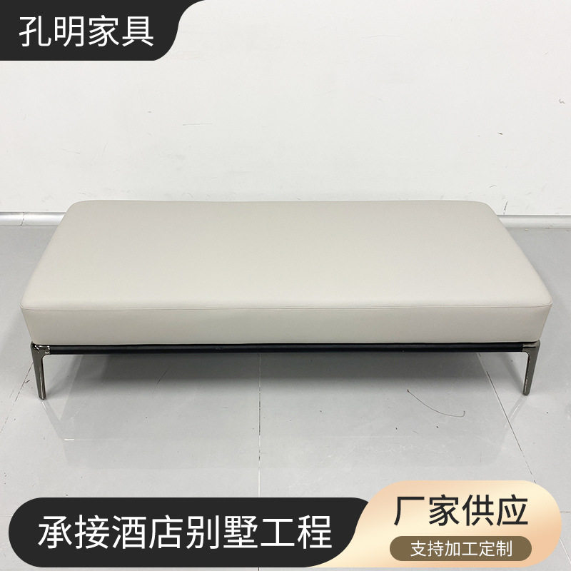 北欧铁艺换鞋凳长条凳鞋店试鞋软包服装店沙发凳休息长凳子更衣凳