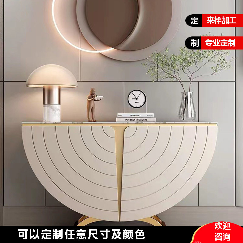轻奢入户门厅柜玄关柜简约现代高端玄关桌端景柜走廊装饰储物柜子