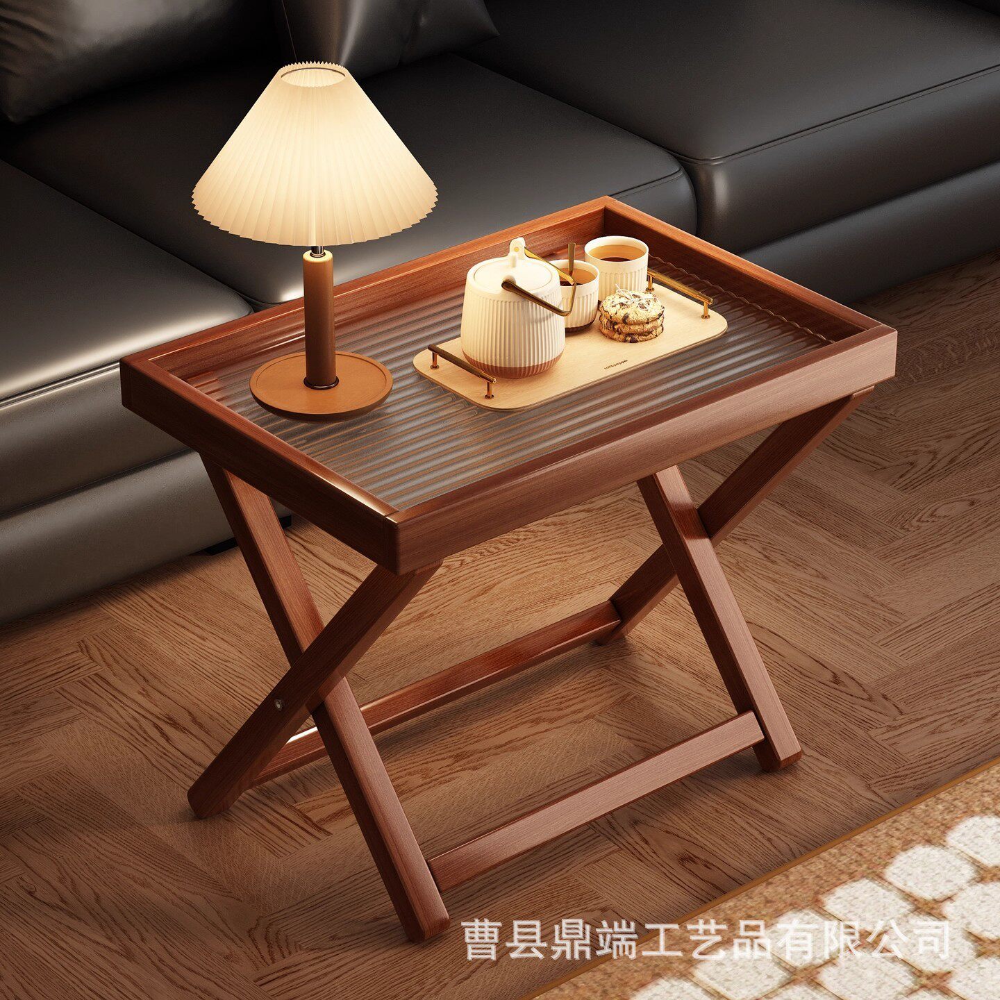 折叠移动收纳边几客厅沙发茶几
