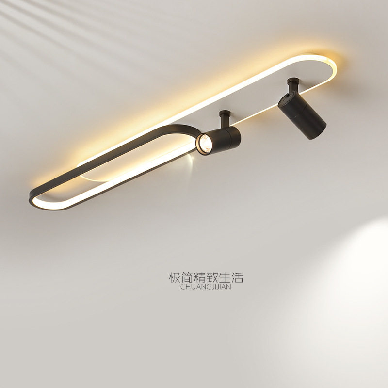过道灯走廊灯简约现代长条衣帽间客厅led吸顶灯阳台入户玄关灯具