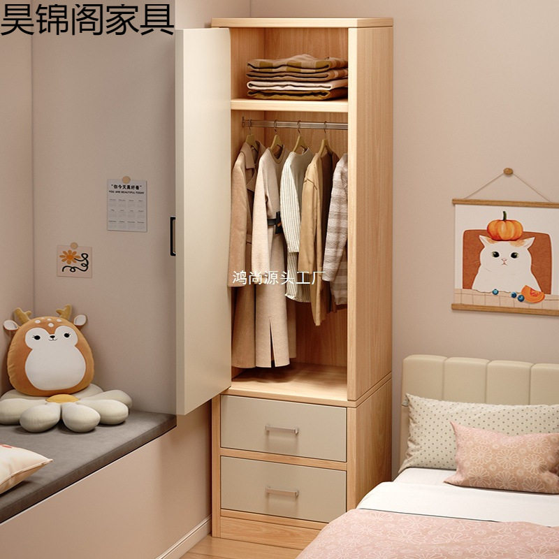 卧室床边简约现代单门挂衣柜