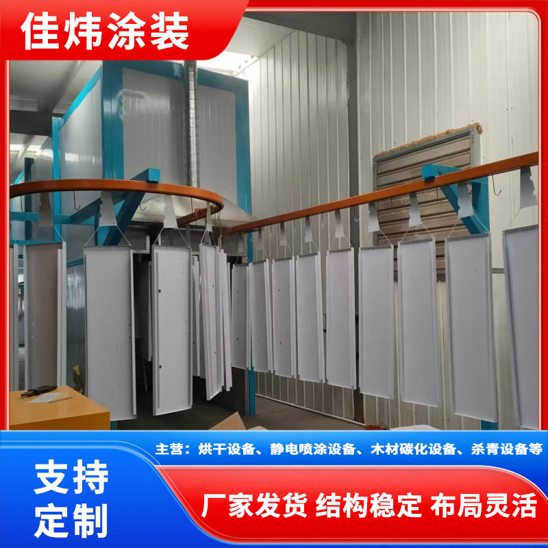 佳炜静电喷涂设备静电吸引涂装效率高适用汽车自行车喷涂生产线