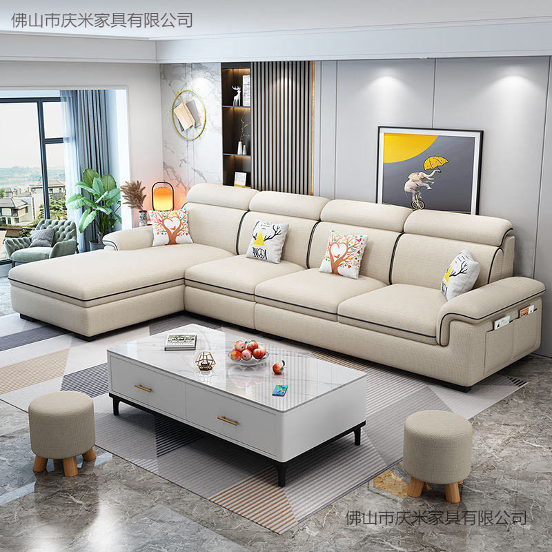 2025款沙发现代简约客厅布艺沙发大小户型公寓组合猫爪科技布沙发