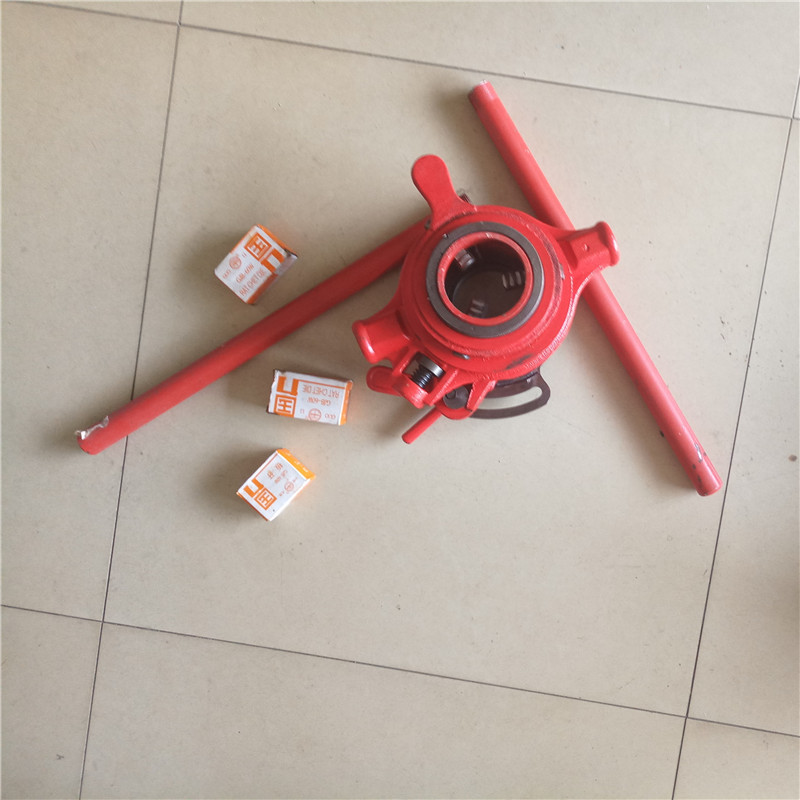 邦远牌92型手动套丝机轻型管子绞板水管套扣板牙扳手绞丝