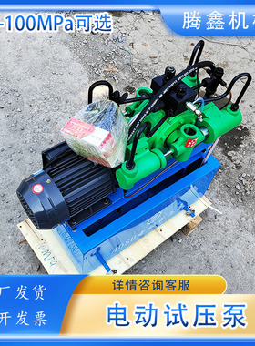4DSY-4.0电控型管道压力测试仪水管打压机四缸管道压力试验压力机