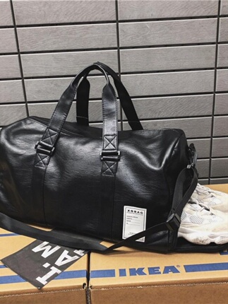 Dry and Wet Separation Travel Bag for Men, Portable Waterproof Fitness Sports Shoulder Bag, Fashionable Large-Capacity Luggage Handbag for Women