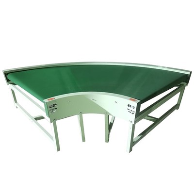 90180度皮带转弯输送机流水线带U型分拣线不锈钢耐高温输送机