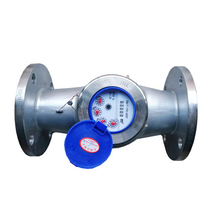 304不锈钢法兰水表DN50机械式65可拆式水表2寸旋翼水表80耐腐蚀