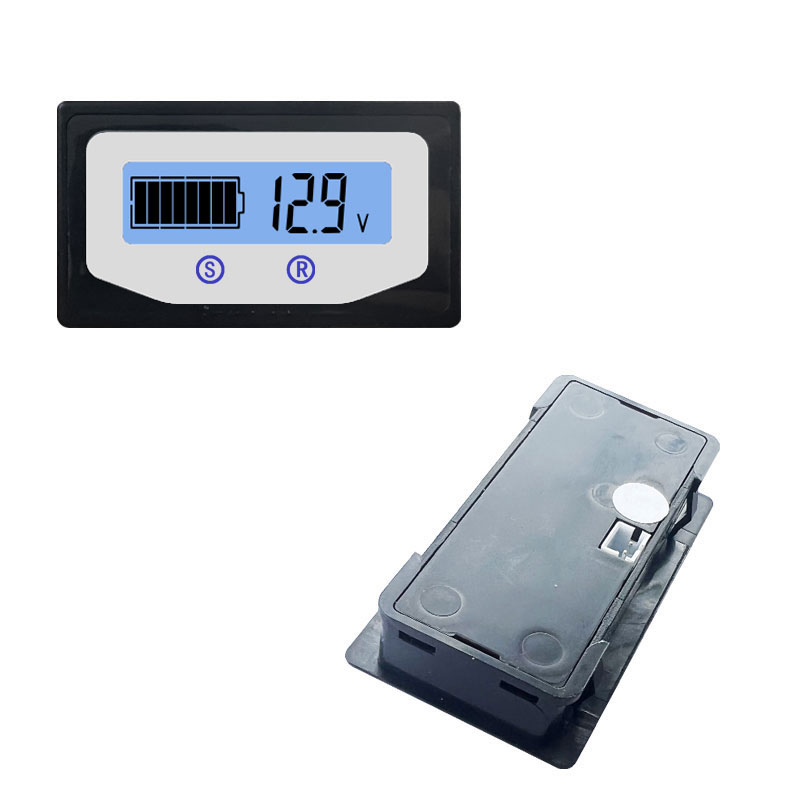 锂电池电压电量显示器 液晶电动车汽车电瓶显示屏表12V24V48V