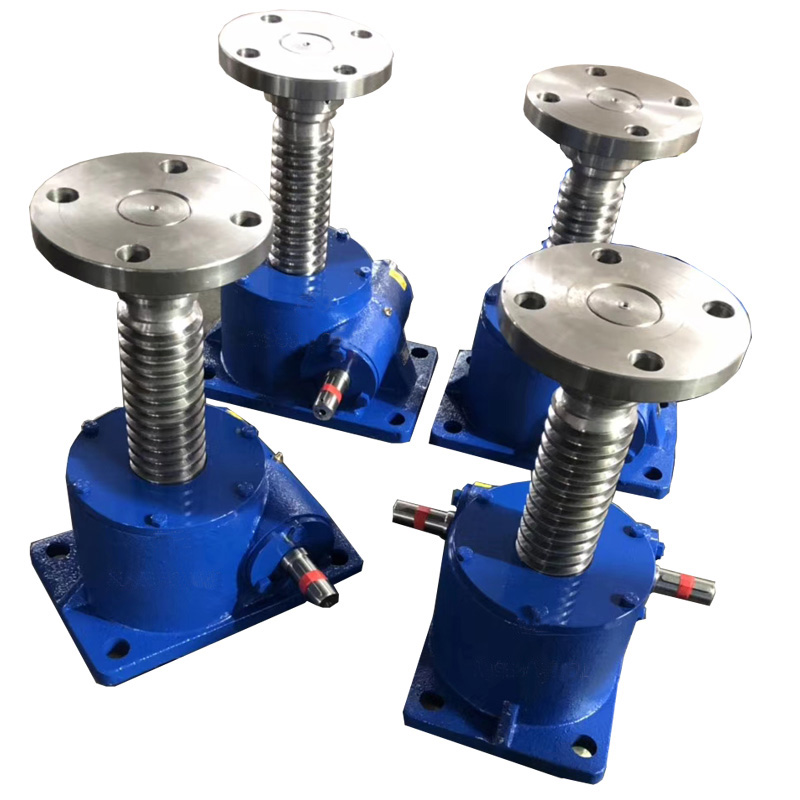 SWL1T 2.5T 5T10T丝杆升降机蜗轮蜗杆提升机手摇电动小型升降平台