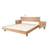 时新白橡木欧式 实木床1.8米成人单人床儿童1.5米单人实木床婚床