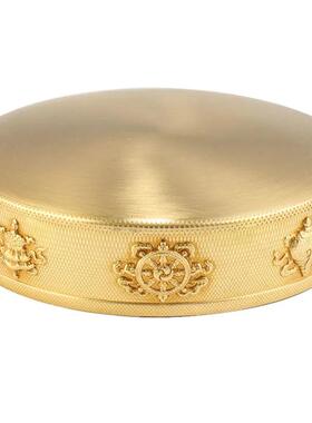 铜曼扎盘托盘曼茶罗藏式黄铜八吉祥修供曼扎修盘曼茶罗10cm