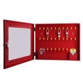 格新可视化安全锁具工作站钢制锁箱壁挂式 锁具挂板标识牌挂锁箱