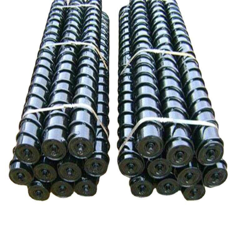 现货供应输送机螺旋清扫托辊螺旋托辊橡胶螺旋托辊皮带机托辊