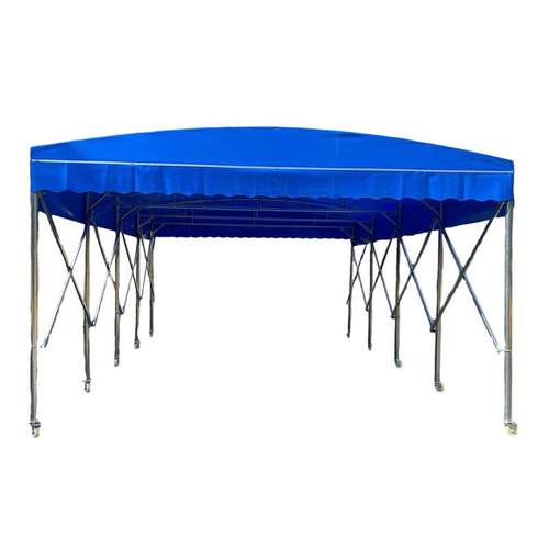 移动推拉遮阳棚耐用折叠推拉棚汽车车棚帐篷户外遮阳棚伸缩式