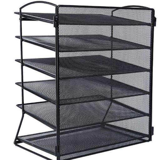 便携五层整理架厂家批直供办公多层金属资料栏桌面文件收纳框,商业/办公家具,钥匙箱,淘宝优惠券,粉丝福利购,淘宝优惠卷