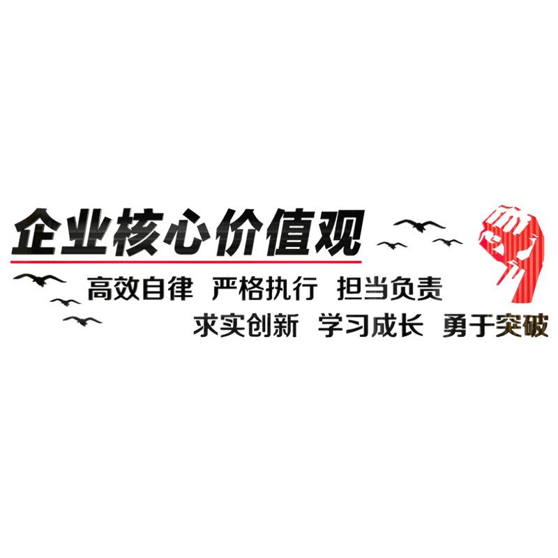 企业价值观公司文化墙办公室励志标语团队亚克力3d立体墙贴装饰贴