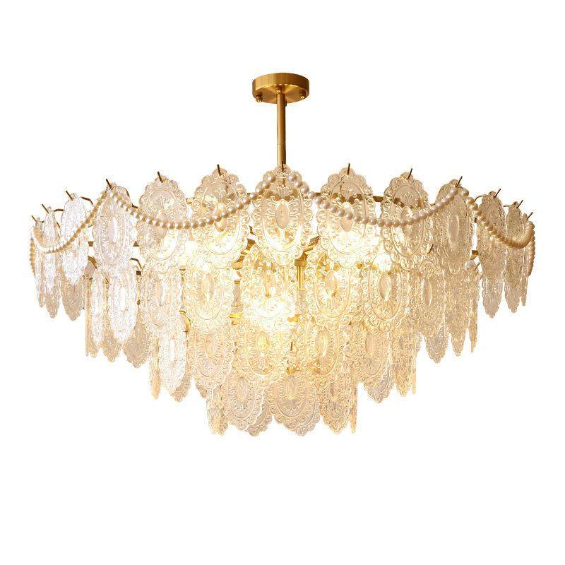 法式轻奢客厅水晶吊灯宫廷浪漫奶油风INS网红卧室温馨餐厅吊灯,家装灯饰光源,智能吊灯,淘宝优惠券,粉丝福利购,淘宝优惠卷