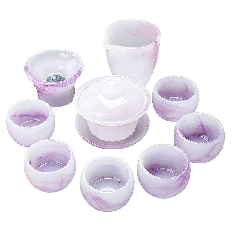 琉璃茶具套装防烫客厅功夫茶具
