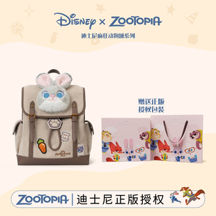 迪士尼疯狂动物城周边朱迪尼克复古双肩包礼物女生可爱背包书包