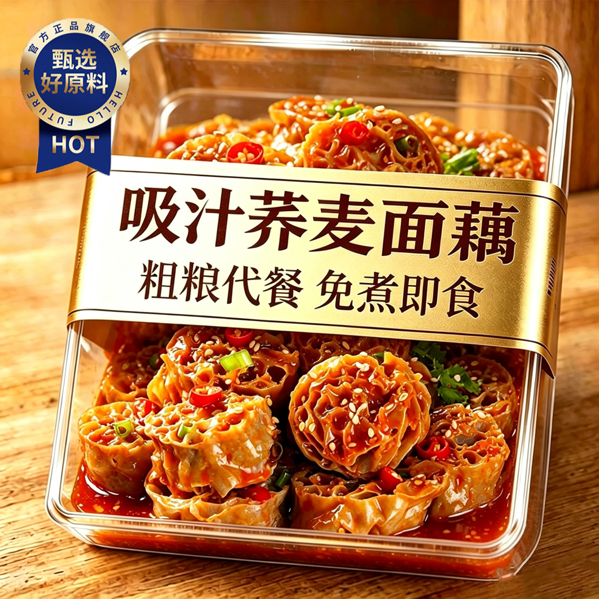 荞麦面藕无蔗糖低脂肪黑全麦面皮纯干货面筋低脂吸汁免煮凉拌速食图片
