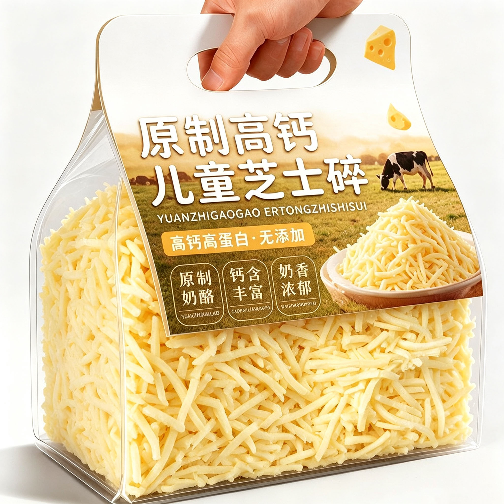 马苏里拉芝士碎拉丝家用官方旗舰店儿童无添加拉丝奶酪商用披萨用图片